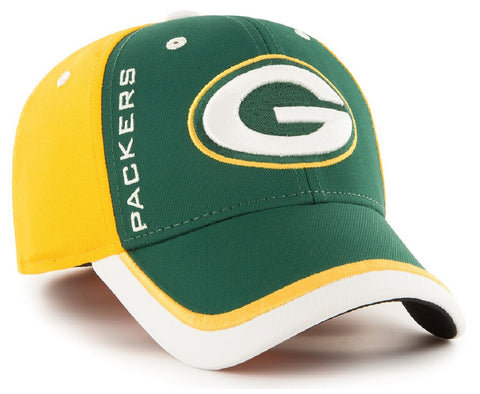 Green Bay Packers NFL '47 Crash Line Contender Hat Cap Flex Stretch Fit Adult Men's OSFA