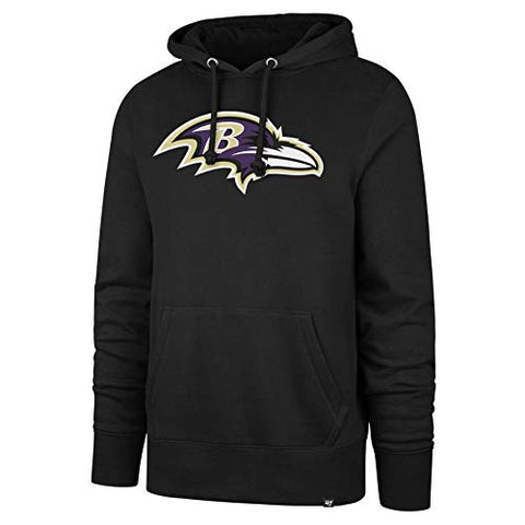 Baltimore Ravens NFL '47 Black Imprint Headline Hoodie Pullover Adult Men's