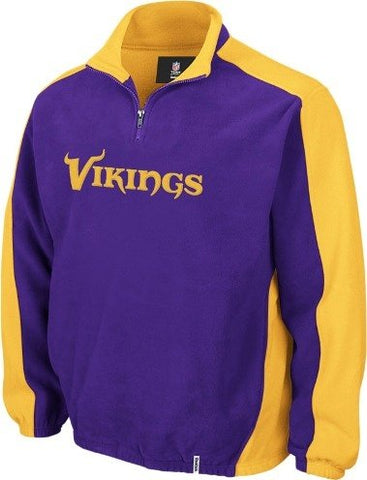 Minnesota Vikings Reebok Covert 1/4 Zip Polar Fleece