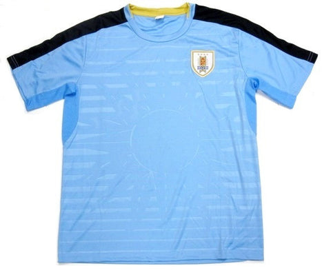 Uruguay Soccer Futbol Blue Home Jersey Shirt w/ Patch Logo Men's S, M, L, XL