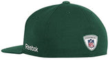 Green Bay Packers NFL Reebok Sideline Flat Visor Logo Hat Cap Flex Fit S/M