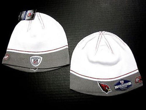 Arizona Cardinals NFL YOUTH Reebok Sideline Two Tone Hat Cap Knit White Beanie