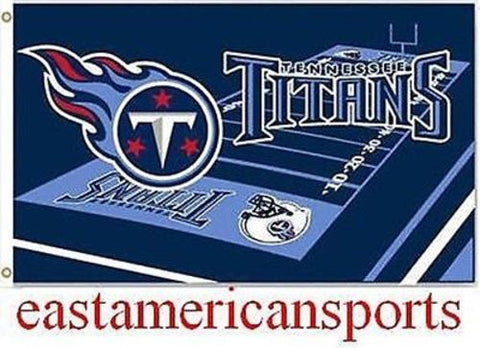 Tennessee Titans NFL 3' x 5' Field Logo Yard Flag Pole Banner Tailgate Bar Room