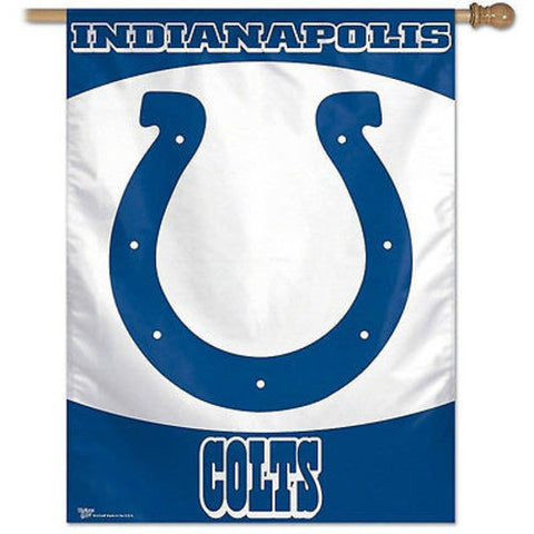 Indianapolis Colts NFL 27 x 37 Vertical Hanging Wall Flag Logo Banner Bar Room