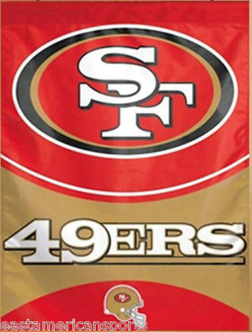 San Francisco 49ers NFL 27 x 37 Vertical Hanging Wall Flag Logo Banner Bar Room