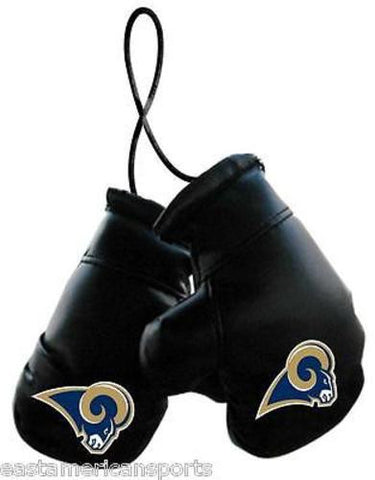 St Louis Rams NFL Boxing Gloves Car Logo Decoration Mirror Hanging Ornament Auto