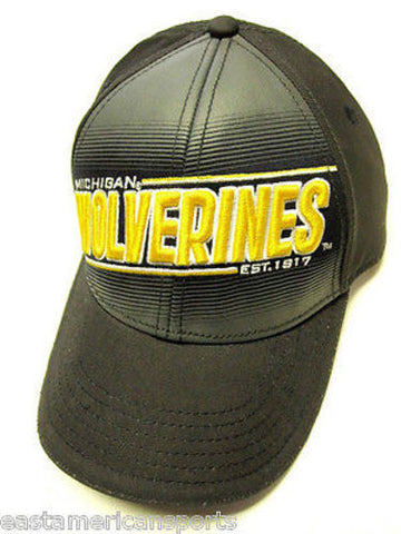 Michigan Wolverines NCAA Est 1817 Hat Cap Blue Gray Yellow Logo Adult Adjustable