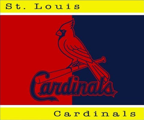 St Louis Cardinals MLB Biederlack 50” x 60” Ultra Thick Sherpa Throw Blanket