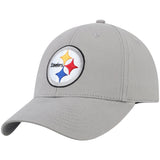 Pittsburg Steelers NFL Team Apparel Gray Basic MVP Hat Cap Adult Mens Adjustable