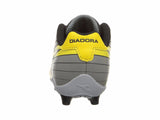 Diadora Ladro MD JR Soccer Cleats Black / Yellow / Grey Toddler Kids Youth Sizes