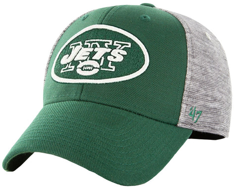 New York Jets NFL '47 Contender Verona Gray Hat Cap Flex Stretch Fit Adult Men's OSFA