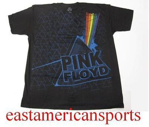 Pink Floyd Dark Side Moon Black Shirt Rock Blue Multi Prism Music Album Mens XL