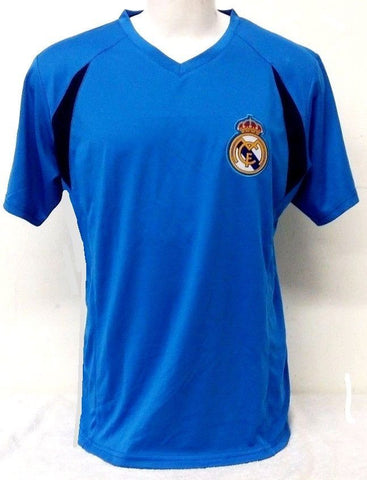 Real Madrid Soccer Blue Training Jersey Shirt Rhinox Adult Men's Sizes S M L XL