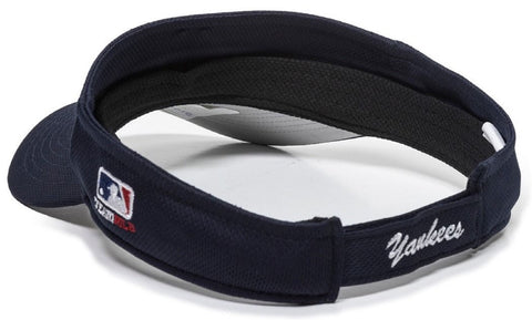 New York Yankees MLB OC Sports Sun Visor Golf Hat Cap Navy Blue w Whi East American Sports LLC