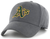 Oakland Athletics A's MLB Fan Favorite MVP Charcoal Hat Cap Hat Men's Adjustable