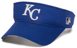 OC Sports Kansas City Royals MLB Blue Golf Sun Visor Hat Cap Adult Men's Adjustable