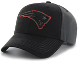 New England Patriots NFL Fan Favorite Black Blackball Tonal Logo Hat Cap Adult Men's Adjustable