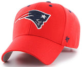 New England Patriots NFL 47 Brand MVP Audible Torch Red Hat Cap Men's Adult Adjustable