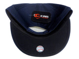 OC Sports Cleveland Indians MLB 2019 Flat Brim Q3 Two Tone Hat Cap Adult Men's Adjustable