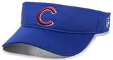 OC Sports Chicago Cubs Blue Golf Sun Visor Hat Cap Adult Men's Adjustable