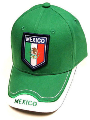 Mexico Green Soccer Country Hat Cap EMBROIDERED Patch Flag Rhinox World Cup