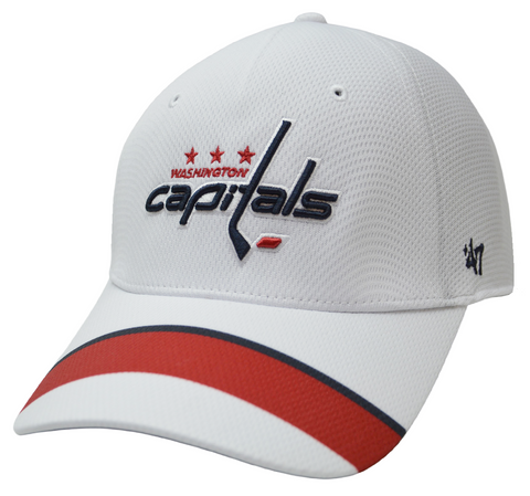 Washington Capitals NHL '47 White Jersey Solo Hat Cap Men's Stretch Flex OSFA