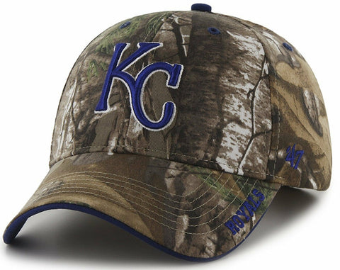 Kansas City Royals MLB '47 MVP Realtree Frost Camo Hat Cap Adult Mens Adjustable