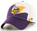 Minnesota Vikings Wave Solo White Structured Hat Cap Adult One Size Stretch