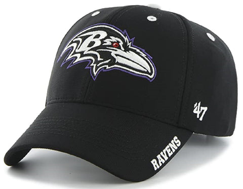 Baltimore Ravens NFL '47 MVP Black Reign Structured Hat Cap Adult Men Adjustable