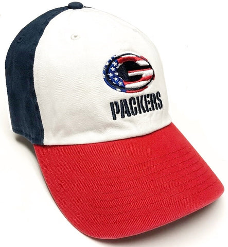 Green Bay Packers NFL '47 USA American Flag Clean Up Hat Cap Adult Men's Adjustable