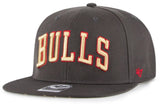 Chicago Bulls NBA '47 Graphite Jersey Captain Hat Cap Adult Men's Flat Snapback