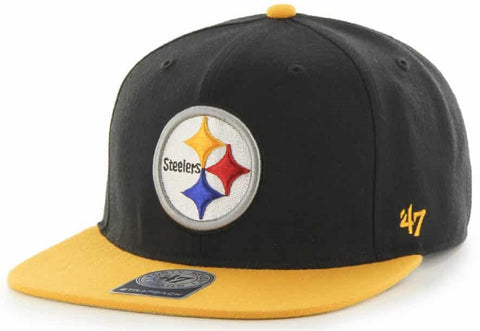 47 Brand Pittsburgh Steelers Two-Toned Super Shot Mens Snapback Hat F- –  East American Sports LLC