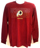 Washington Redskins NFL Red Crimson Super Rival Long Sleeve Shirt Adult Men's
