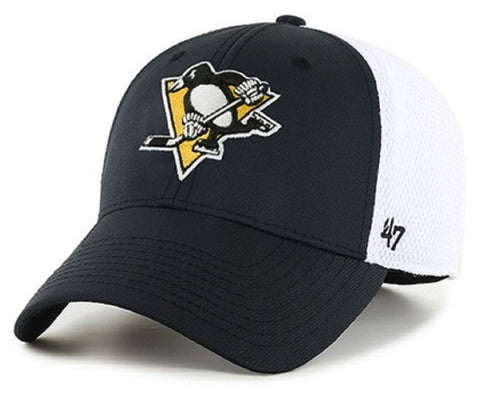 Pittsburgh Penguins NHL '47 Offense Contender Mesh Black Hat Cap Men's Flex M/L