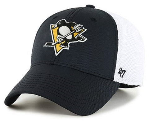 Pittsburgh Penguins NHL '47 Offense Contender Mesh Black Hat Cap Men's Flex S/M