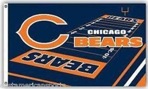 Chicago Bears NFL 3 x 5 Field Yard Flag Pole Fan Banner Tailgate Home Bar Decor