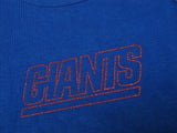New York Giants NFL Blue Shirt Women's Fashion Top Red Sequin Logo Medium M