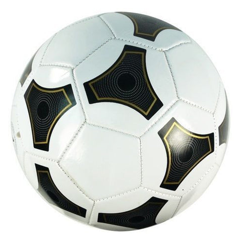 Official Weight & Size No. 5 Durable White and Black Soccer ball Euro Style