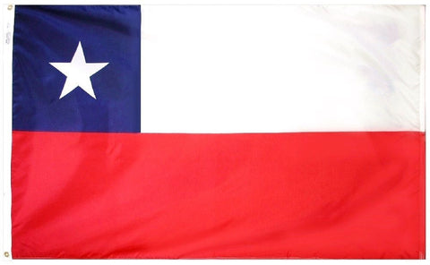 Chile Chilean 3' x 5' Flag w/ Grommets to Hang Pride Country Soccer Banner