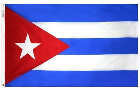 Cuba Cuban 3' x 5' Flag w/ Grommets to Hang Pride Country Soccer Banner