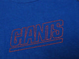 New York Giants NFL Blue Shirt Women's Fashion Top Red Sequin Logo X-Large XL