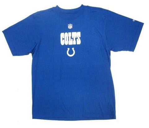 Indianapolis Colts NFL Reebok Sideline Blue w/ White Logo Shirt Men's Small S
