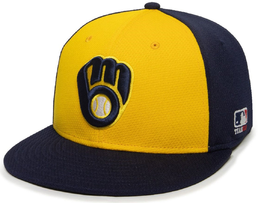 Milwaukee Brewers MLB OC Sports Cooperstown Colorblock Flat Brim Legac