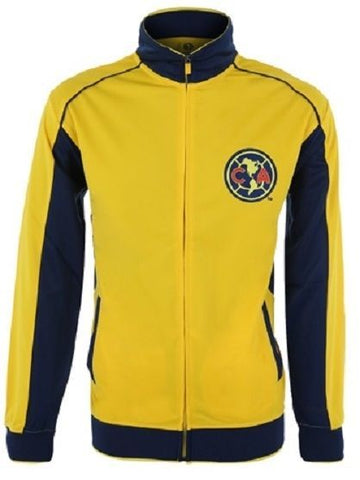 Club America Liga Mexico Team Yellow Track Jacket Soccer Futbol Men's Medium