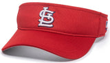St. Louis Cardinals MLB OC Sports Red Mesh Golf Sun Visor Golf Hat Cap Adult Men's Adjustable