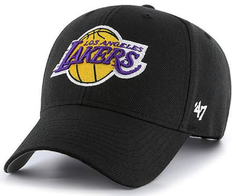 Los Angeles Lakers NBA '47 MVP Black Structured Hat Cap Adult Men's Adjustable