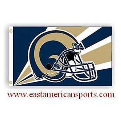St Louis Rams NFL 3' x 5' Flag Pole Fan Banner Tailgate Football Grommets