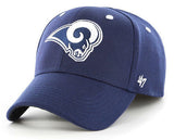 Los Angeles Rams NFL '47 Kickoff Contender Navy Structured Hat Cap Adult Men's Stretch Fit L-XL