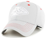 Kansas City Chiefs MVP Mass Greyball Gray Tonal Structured Hat Cap Adult Men's Adjustable