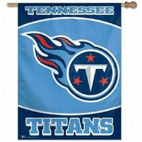 Tennessee Titans NFL 27 x 37 Vertical Hanging Wall Flag Logo Banner Fan Bar Room